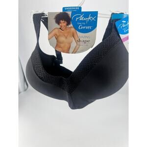 Playtex Love My Curves Bra Black Size 36 DDD Shape Comfort Support New